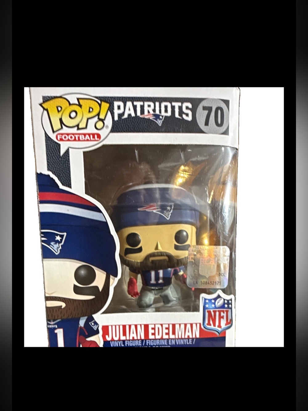 Football Julian Edelman New England Patriots figure.
